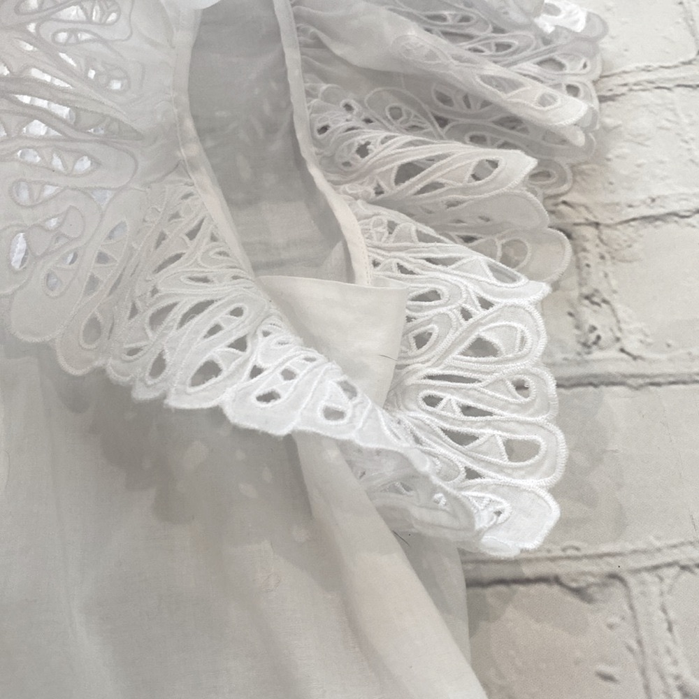 Rebecca Taylor Nouveau Eyelet Cotton Top - Picture 7 of 14